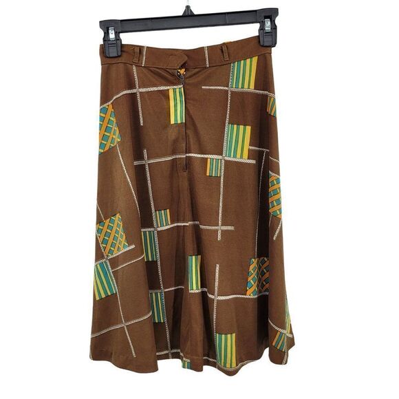 Vtg 70's Girls Skirt Sally Nightmare Before Christmas Holly Hobby Brown Sz 8 - Picture 10 of 10